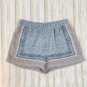 BCBG MaxAzria Blue Printed Issac Pull On Shorts